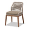 Modern European furniture - Gray Woven Rope Dining Chair - www.oroa.com