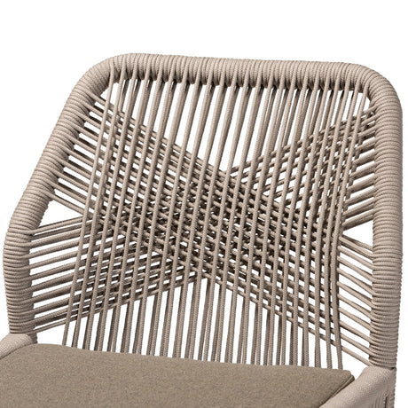 Modern European furniture - Gray Woven Rope Dining Chair - www.oroa.com