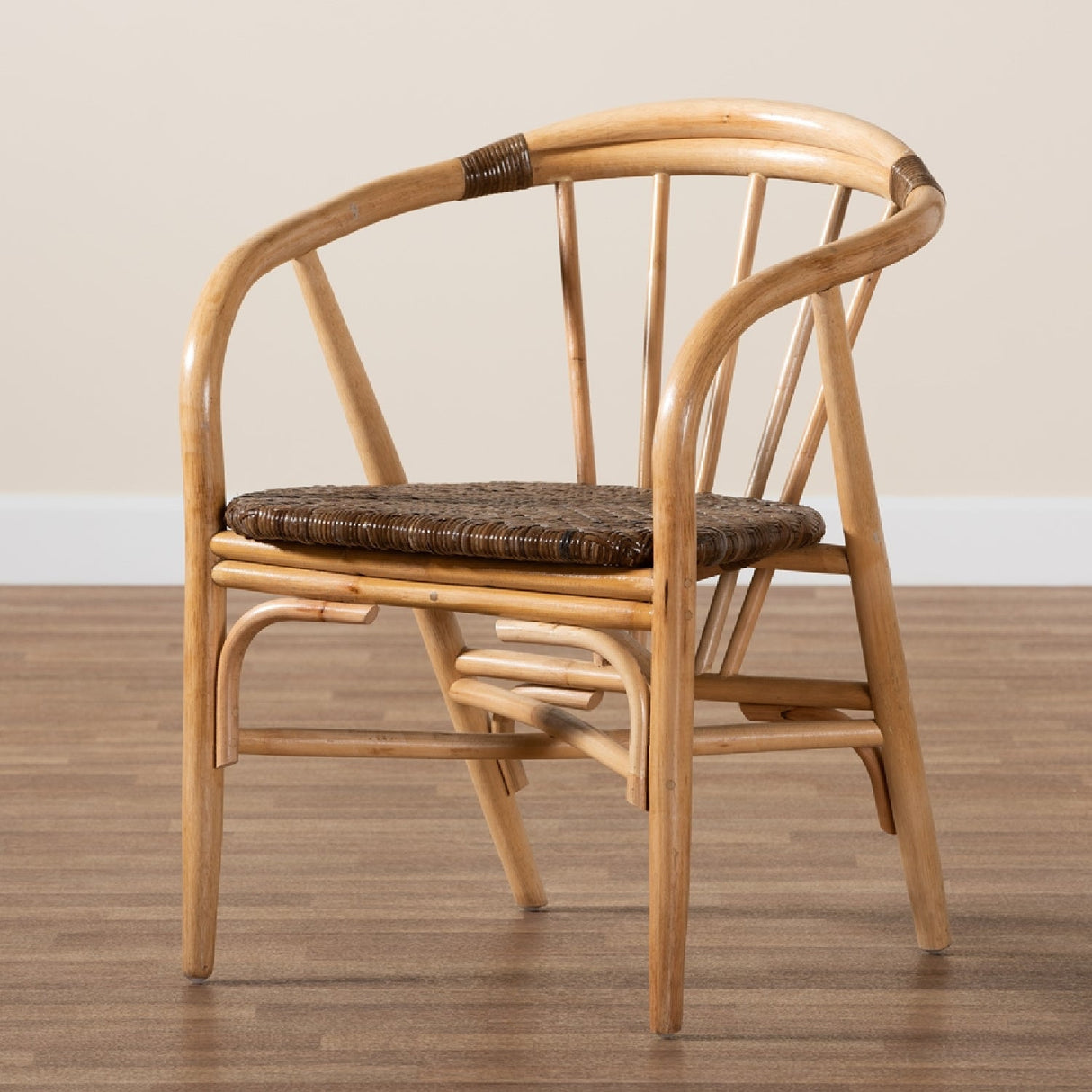 Modern European furniture - Rattan Spindle Back Dining Chair - www.oroa.com