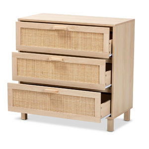   Modern European furniture - 3 Drawer Rattan Storage Cabinet - www.oroa.com | Oroa.com