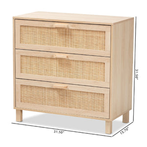   Modern European furniture - 3 Drawer Rattan Storage Cabinet - www.oroa.com | Oroa.com