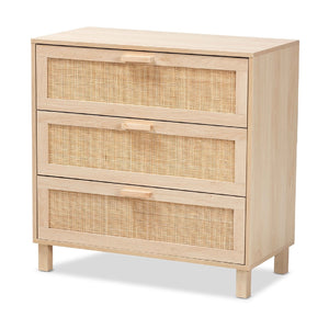   Modern European furniture - 3 Drawer Rattan Storage Cabinet - www.oroa.com | Oroa.com