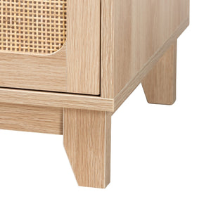 Oak Japandi 3 Drawer Cabinet | Bali Loom Elsbeth | Oroa.com