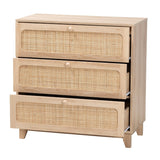 Modern European furniture - Oak Japandi 3 Drawer Cabinet - www.oroa.com