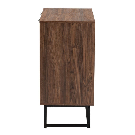 Modern European furniture - Brown Wooden 2 Door Cabinet - www.oroa.com