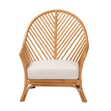 Modern European furniture - Flared Arm Rattan Accent Chair - www.oroa.com