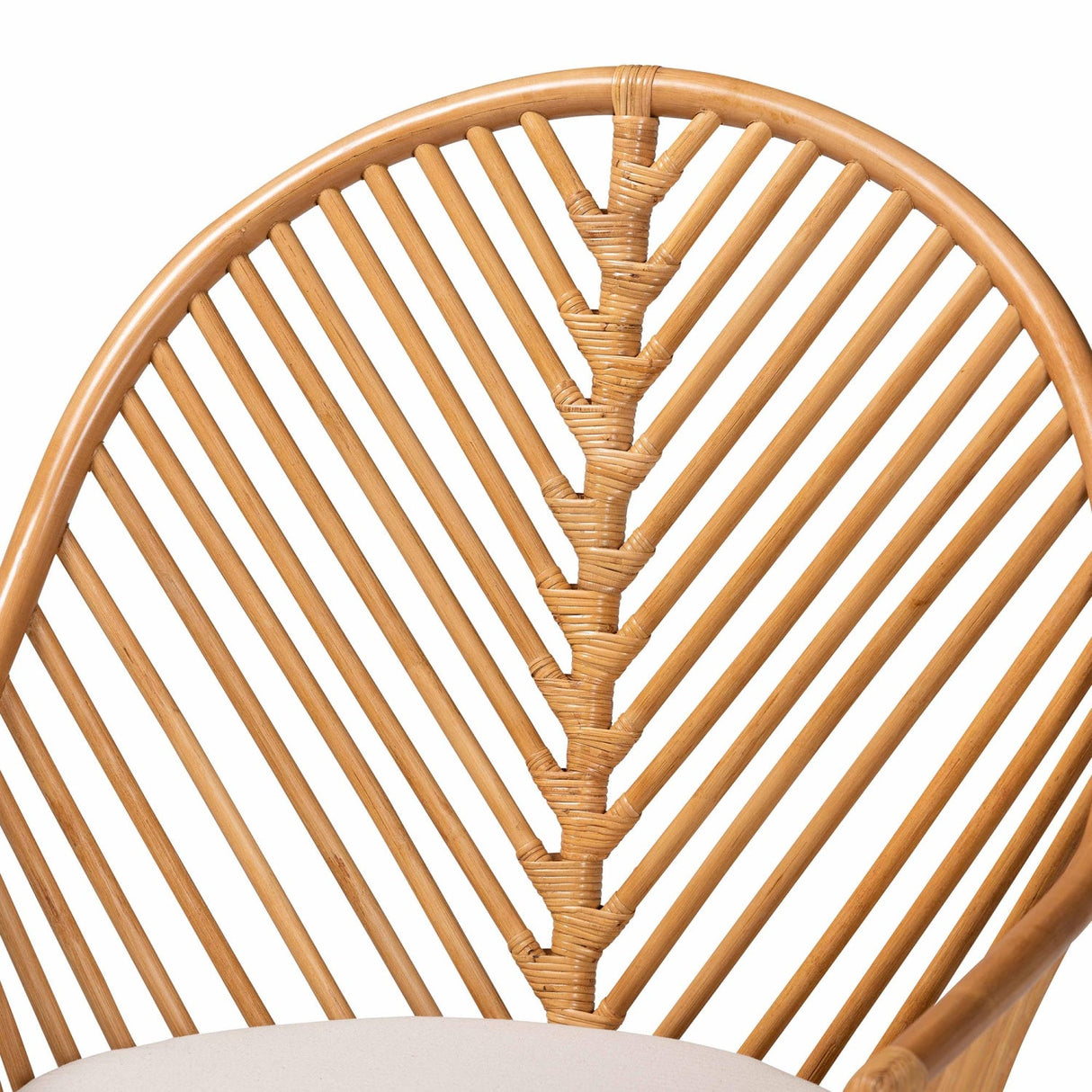 Modern European furniture - Flared Arm Rattan Accent Chair - www.oroa.com