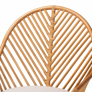 Modern European furniture - Flared Arm Rattan Accent Chair - www.oroa.com