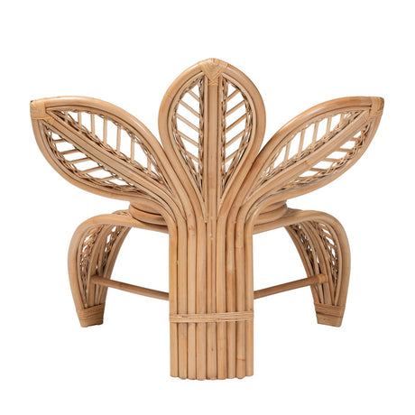 Modern European furniture - Flower Inspired Rattan Accent Chair - www.oroa.com