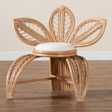 Modern European furniture - Flower Inspired Rattan Accent Chair - www.oroa.com