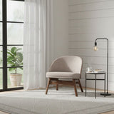 Modern European furniture - Walnut Framed Curved Accent Chairs 2 - www.oroa.com