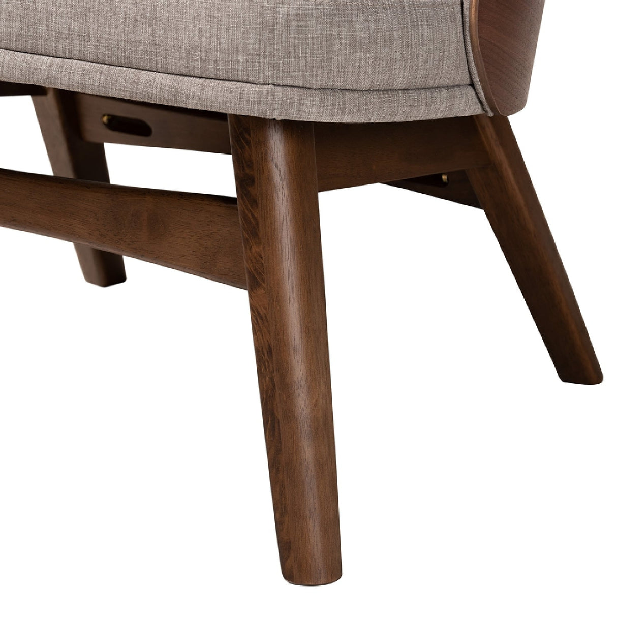 Modern European furniture - Walnut Framed Curved Accent Chairs 2 - www.oroa.com