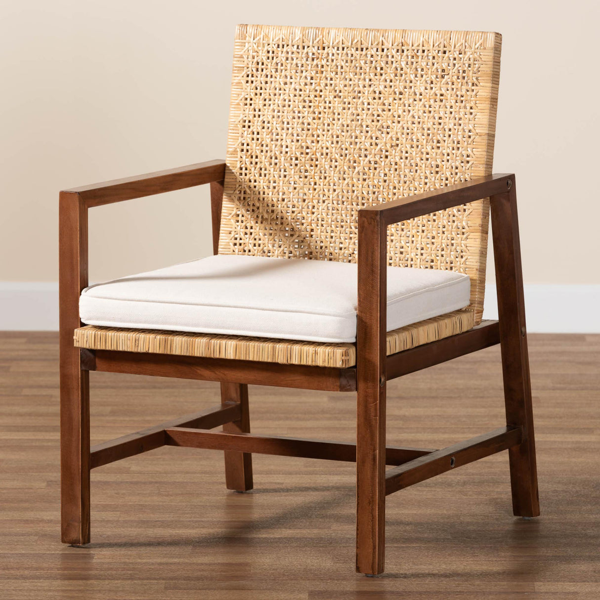 Acacia Framed Rattan Lounge Chair | Novi Living Lovina