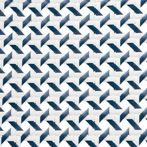 Blue & White Weaving Bistro Chair | Novi Living Luciana