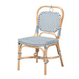 Contract furniture - Blue White Weaving Bistro Chair - www.oroatrade.com