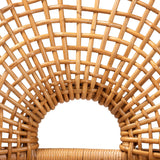 Modern European furniture - Curved Seat Rattan Accent Chair - www.oroa.com