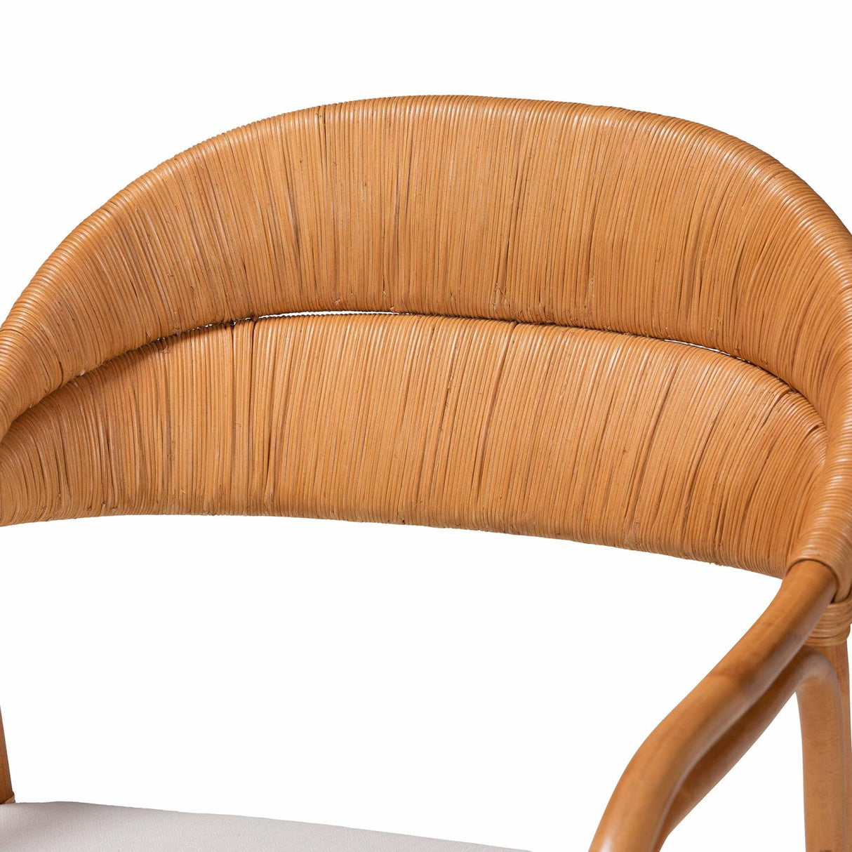 Modern European furniture - Cushioned Seat Rattan Accent Chair - www.oroa.com