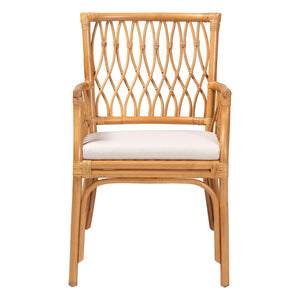 Modern European furniture - Rattan Openwork Accent Armchair - www.oroa.com