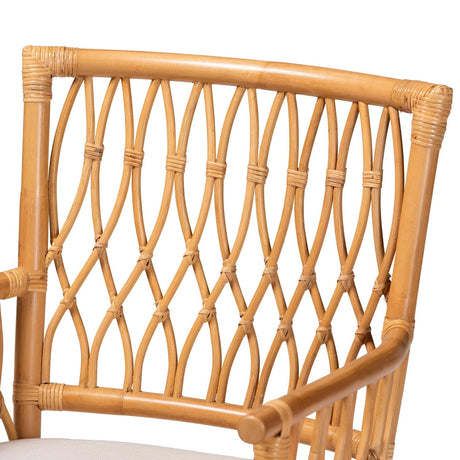 Modern European furniture - Rattan Openwork Accent Armchair - www.oroa.com