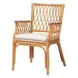 Modern European furniture - Rattan Openwork Accent Armchair - www.oroa.com
