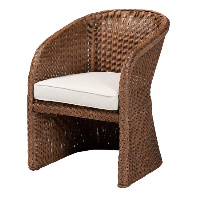 Modern European furniture - Braided Rattan Accent Chair - www.oroa.com