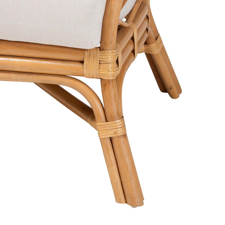 Modern European furniture - Rattan Sloped Accent Chair - www.oroa.com