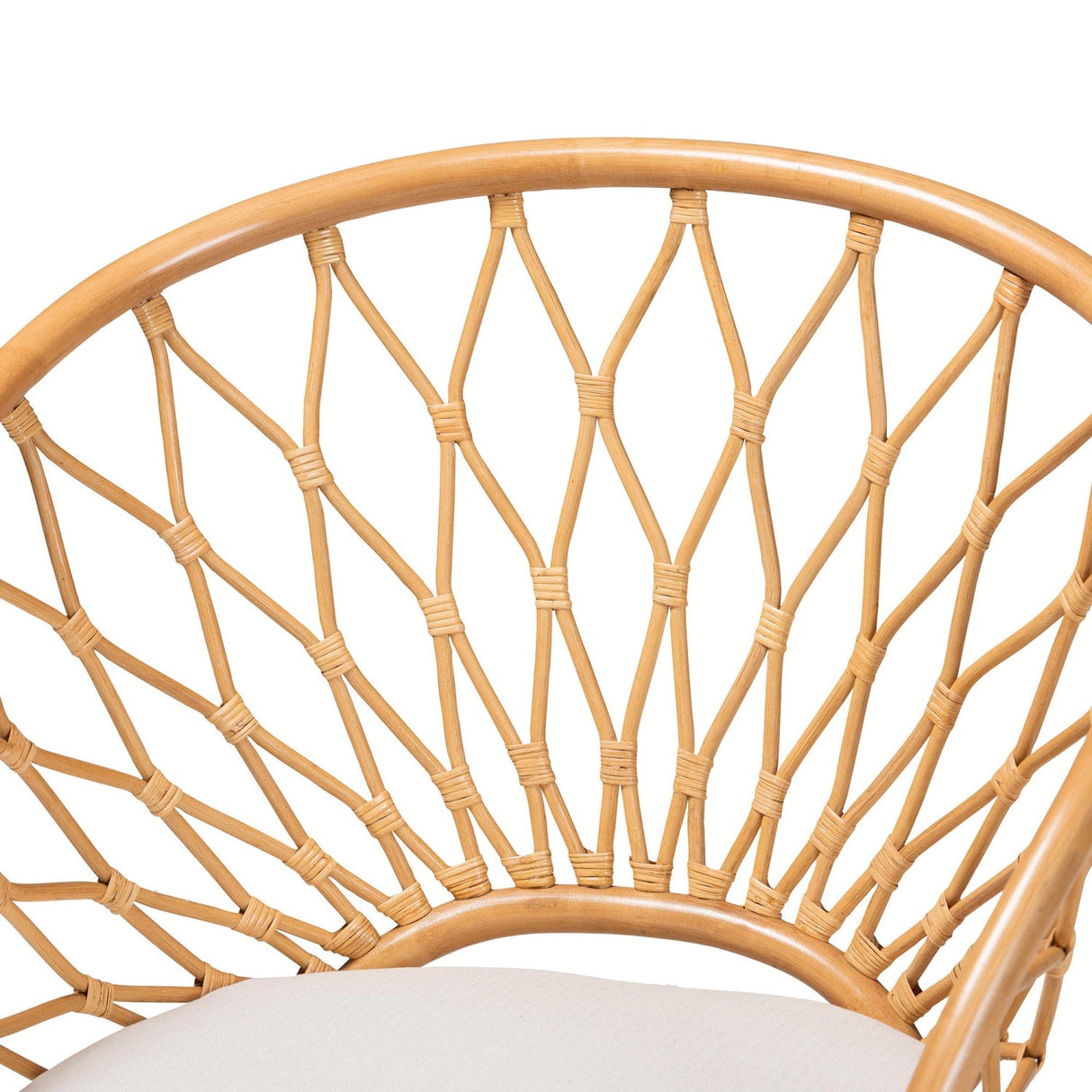 Modern European furniture - Rattan Sloped Accent Chair - www.oroa.com