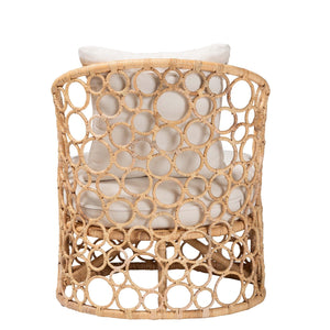 Modern European furniture - Rattan Bubble Openwork Accent Chair - www.oroa.com