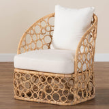 Modern European furniture - Rattan Bubble Openwork Accent Chair - www.oroa.com