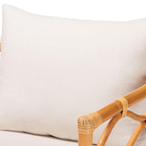 Modern European furniture - Curved Rattan Padded Accent Chair - www.oroa.com
