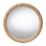 Modern European furniture - Braided Rope Round Accent Mirror - www.oroa.com