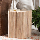 Modern European furniture - Grasscloth Flower Inspired End Table - www.oroa.com