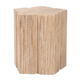 Modern European furniture - Grasscloth Flower Inspired End Table - www.oroa.com