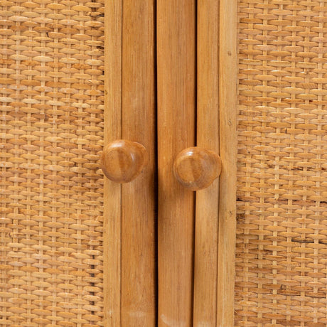Modern European furniture - Rattan Peacock Fan Cabinet - www.oroa.com