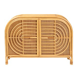 Modern European furniture - Natural Rattan 2 Door Sideboard - www.oroa.com