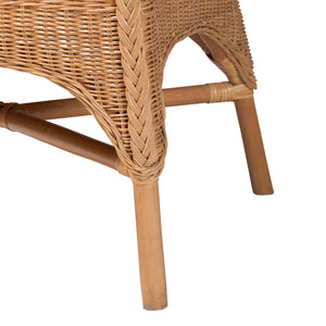 Modern European furniture - Braided Rattan Padded Accent Chair - www.oroa.com