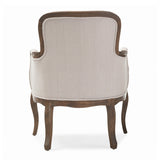 Modern European furniture - Beige Cotton Classic Accent Chair - www.oroa.com