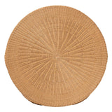 Modern European furniture - Handwoven Rattan Scalloped Coffee Table - www.oroa.com