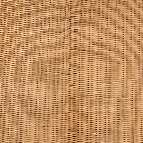 Modern European furniture - Handwoven Rattan Scalloped Coffee Table - www.oroa.com