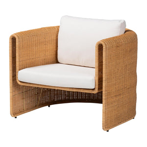 Modern European furniture - U Shaped Rattan Lounge Armchair - www.oroa.com