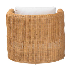 Modern European furniture - U Shaped Rattan Lounge Armchair - www.oroa.com