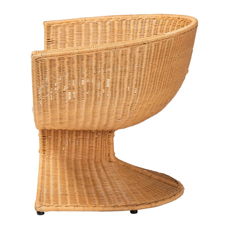 Modern European furniture - Woven Rattan Bohemian Lounge Chair - www.oroa.com
