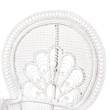 Modern European furniture - White Rattan Peacock Accent Chair - www.oroa.com