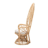 Modern European furniture - Rattan Indoor Semi Outdoor Peacock Accent Chair - www.oroa.com
