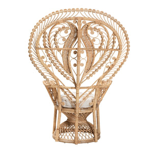 Modern European furniture - Rattan Indoor Semi Outdoor Peacock Accent Chair - www.oroa.com

