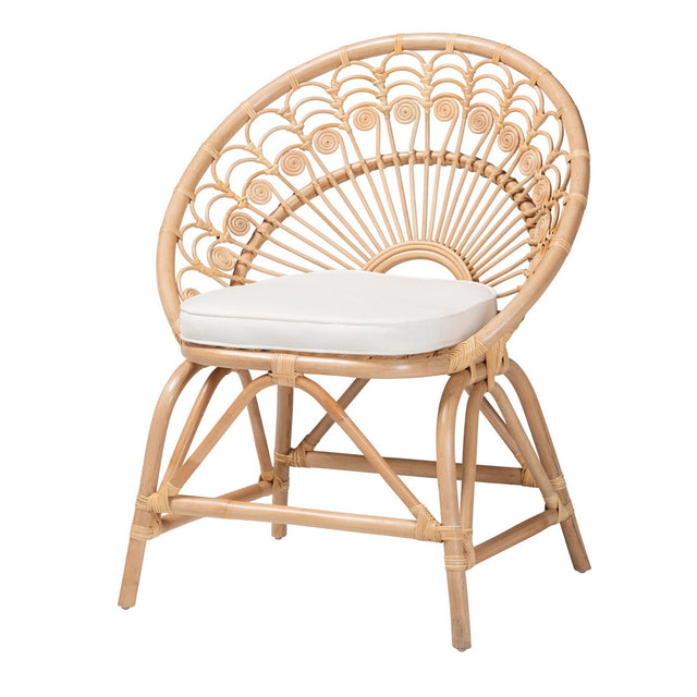 Modern European furniture - Boho Rattan Peacock Accent Chair - www.oroa.com