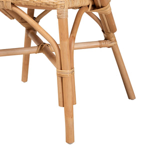 Modern European furniture - Natural Rattan Framed Dining Chair - www.oroa.com