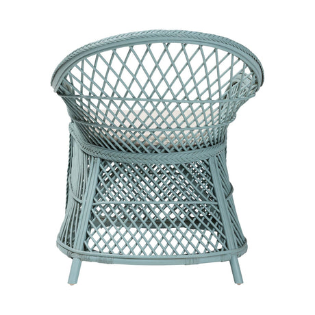 Modern European furniture - Braided Rattan Bohemian Accent Armchair - www.oroa.com