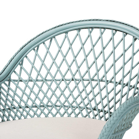 Modern European furniture - Braided Rattan Bohemian Accent Armchair - www.oroa.com