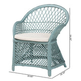 Modern European furniture - Braided Rattan Bohemian Accent Armchair - www.oroa.com